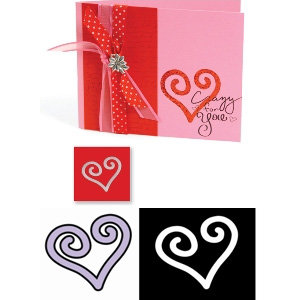 Sizzix - Movers and Shapers Die - Die Cutting Template - Heart