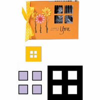 Sizzix - Movers and Shapers Die - Die Cutting Template - Four Window Panes