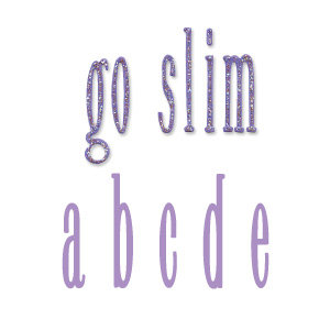 Sizzix - Bigz Die - Die Cutting Template - Go Slim Lowercase Alphabet Set, CLEARANCE