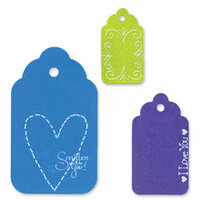 Sizzix - Originals Die - Die Cutting Template - Large - Scallop Tags Combo 2