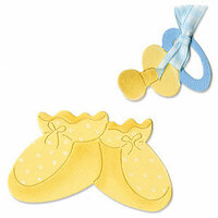 Sizzix - Originals Die - Die Cutting Template - Baby Booties and Pacifier, CLEARANCE