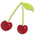 Sizzix - Sizzlits Die - Die Cutting Template - Small - Cherries, CLEARANCE