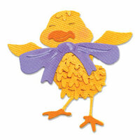 Sizzix - Sizzlits Die - Die Cutting Template - Small - Chick with Bow