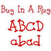 Sizzix - Sizzlits Die - Die Cutting Template - 9 Pack - Small - Bug In A Rug Alphabet Set