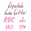 Sizzix - Sizzlits Die - Die Cutting Template - Alphabet Set - 35 Small Dies - Lipstick Love Letters, CLEARANCE