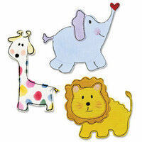 Sizzix - Sizzlits Die - Die Cutting Template - 3 Pack - Small - Baby Animals Set 2, CLEARANCE