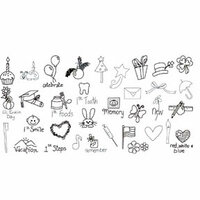 Sizzix - Rub Ons - Calendar Icons, CLEARANCE