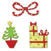 Sizzix - Sizzlits Die - Christmas Collection - Die Cutting Template - 3 Pack Small - Christmas Set 5, CLEARANCE