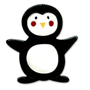 Sizzix - Bigz Die - Christmas Collection - Die Cutting Template - Animal Dress Ups - Penguin, CLEARANCE