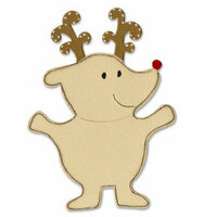 Sizzix - Bigz Die - Christmas Collection - Die Cutting Template - Animal Dress Ups - Reindeer, CLEARANCE