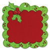 Sizzix - Bigz Die - Christmas Collection - Die Cutting Template - Scallop Frame with Holly