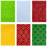 Sizzix - Texturz - Ornament Collection - Christmas - Texture Plates - Kit 10, CLEARANCE