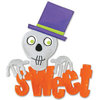 Sizzix - Bigz Die - Die Cutting Template - Halloween - Sweet Phrase with Skull, CLEARANCE