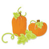 Sizzix - Sizzlits Die - Die Cutting Template - 3 Pack - Small - Halloween - Pumpkins Leaves and Vines Set