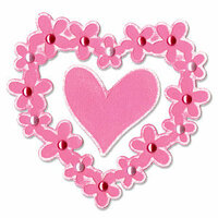 Sizzix - Embosslits Die - Die Cutting Template - True Love Collection - Extra Large - Valentine Wreath, CLEARANCE