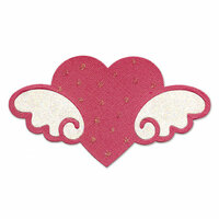 Sizzix - Bigz Die - Hello Kitty Collection - Die Cutting Template - Hello Kitty Heart with Wings, CLEARANCE