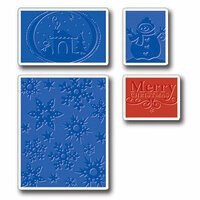 Sizzix - Textured Impressions - Embossing Folders - Christmas Set