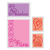 Sizzix - True Love Collection - Textured Impressions - Embossing Folders - Valentine Set, CLEARANCE