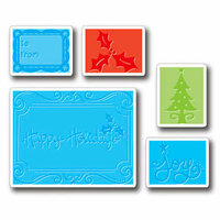 Sizzix - Textured Impressions - Embossing Folders - Christmas Set 2, CLEARANCE