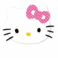 Sizzix - Sizzlits Die - Hello Kitty Collection - Die Cutting Template - Medium - Hello Kitty Face with Bow, CLEARANCE