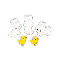 Sizzix - Sizzlits Die - Hello Kitty Collection - Die Cutting Template - Medium - Bunnies and Chicks