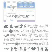 Sizzix - EClips - Electronic Shape Cutting System - Cartridge - Baby Milestones   