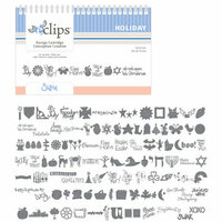 Sizzix - EClips - Electronic Shape Cutting System - Cartridge - Holiday