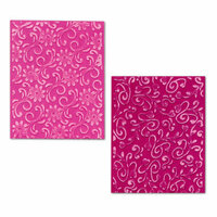 Sizzix - Textured Impressions - Embossing Folders - Floral Flourishes and Vines Set