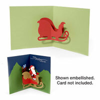 Sizzix - Bigz Die - Christmas Collection - Die Cutting Template - 3-D Pop Up - Sleigh, CLEARANCE