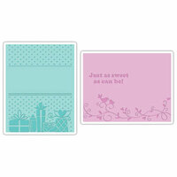 Sizzix - Textured Impressions - Embossing Folders - Baby Set 3, CLEARANCE