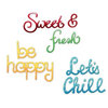 Sizzix - Summer Collection - Sizzlits Die - Medium - 3 Pack - Summer Phrase Set