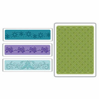 Sizzix - Textured Impressions - Embossing Folders - Christmas Set 6