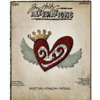 Sizzix - Tim Holtz - Alterations Collection - Bigz Die - Heart Wings