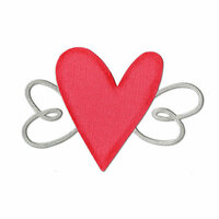 Sizzix - Bigz Die - Valentine Collection - Die Cutting Template - Heart with Wings 2
