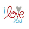 Sizzix - Bigz Die - Valentine Collection - Die Cutting Template - Phrase, I Love You
