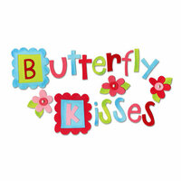 Sizzix - Bigz Die - Die Cutting Template Set - Set of Four -  Butterfly Kisses Alphabet