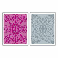 Sizzix - Textured Impressions - Embossing Folders - Damask Set