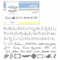 Sizzix - EClips - Electronic Shape Cutting System - Cartridge - Hope and Strength Alphabet