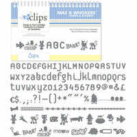 Sizzix - EClips - Electronic Shape Cutting System - Cartridge - Max and Whiskers, Shapes and Alphabet