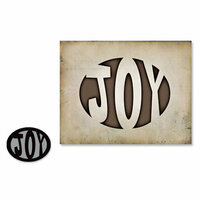 Sizzix - Tim Holtz - Movers and Shapers Die - Alterations Collection - Die Cutting Template - Joy
