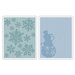 Sizzix - Tim Holtz - Texture Fades - Alterations Collection - Embossing Folders - Snow Flurries and Snowman