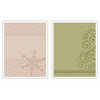 Sizzix - Textured Impressions - Embossing Folders - Snowflake and Flourish