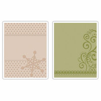 Sizzix - Textured Impressions - Embossing Folders - Snowflake and Flourish