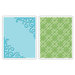 Sizzix - Textured Impressions - Embossing Folders - Corners and Lattice Set