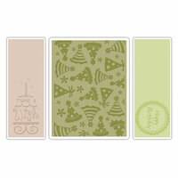 Sizzix - Textured Impressions - Embossing Folders - Birthday Set 5