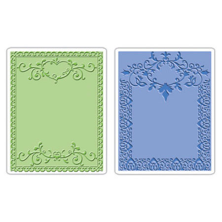 Sizzix - Textured Impressions - Embossing Folders - Ornate Frames Set