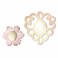 Sizzix - Originals Die - Jewelry - Die Cutting Template - Medium - Frame and Sculpted Flower