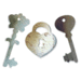 Sizzix - Originals Die - Jewelry - Medium - Heart Lock and Keys