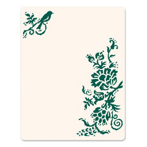 Sizzix - Ink-Its Collection - Letterpress Plate - Rustic Elegant Flowers