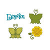 Sizzix - Sizzlits Die - Stationery Collection - Die Cutting Template - Small - Butterfly Set 2